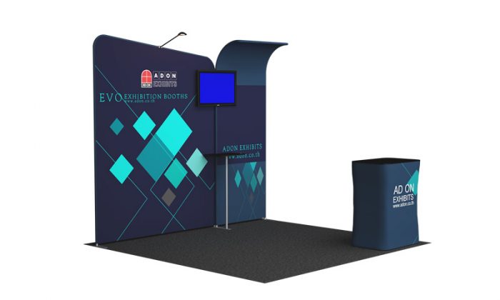 Evo Tube Booth Set 111 (3x3) | บูธผ้าติดตั้งง่าย