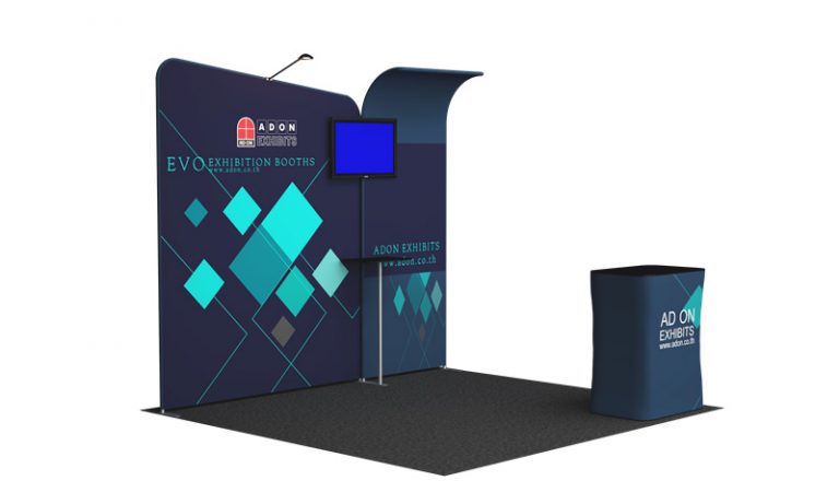 Evo Tube Booth Set 111 (3x3) | บูธผ้าติดตั้งง่าย