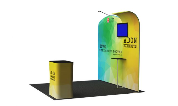 Evo Tube Booth Set 113 (3x3) | บูธผ้าใส่ทีวี 32 นิ้ว