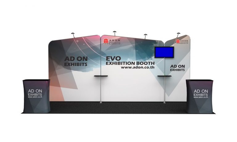 Evo Tube Booth Set 207 (3x6) | บูธผ้าสำหรับแสดงสินค้า
