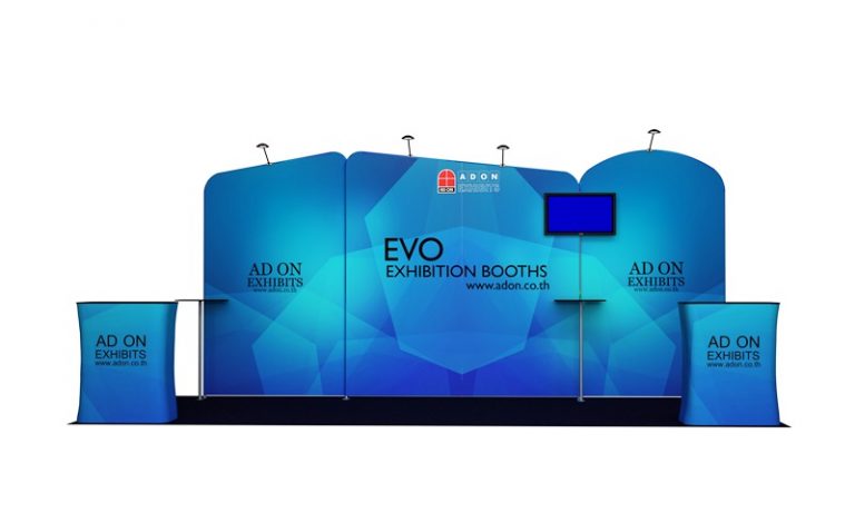 Evo Tube Booth Set 220 (3x6) | บูธผ้าพร้อมออกแบบ