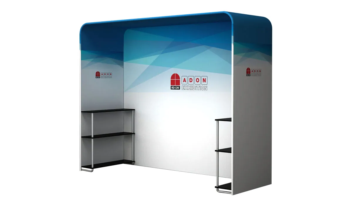 Fabric arch, straight with shelf