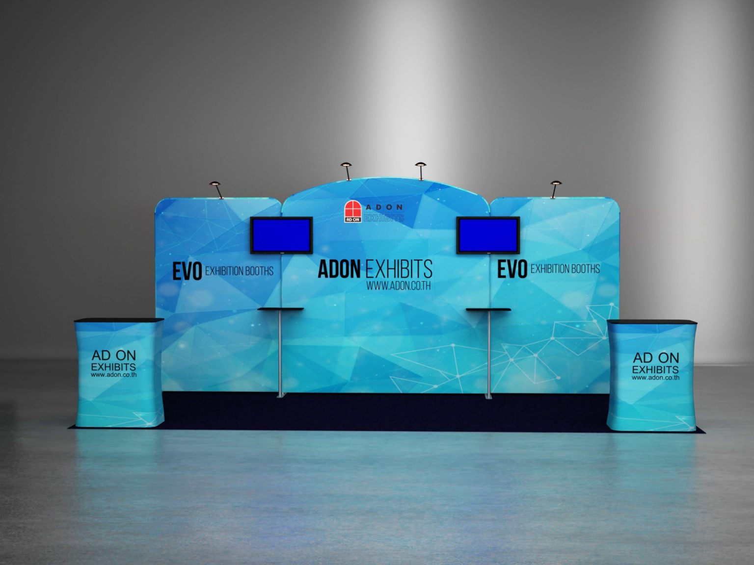 Evo Tube Booth Set 206 (3x6) | บูธผ้าพร้อมไฟ