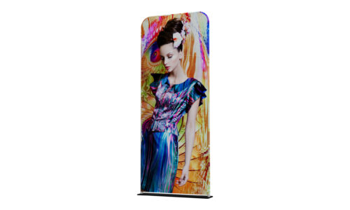 Evo Tube Banner Premium มุมโค้ง ขาแผ่นเรียบ