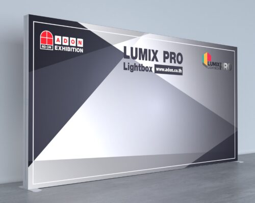 บคดรอปผ้า,แบคดรอปถ่ายรูป,บูธผ้า,งานพิมพ์ผ้า,Lumix Pro Lightbox , แบนเนอร์ ,Banner , Booth Exhibition , Backdrop