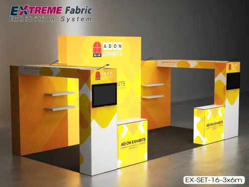 Extreme Pop Up Booth Set 16 (3x6 m)