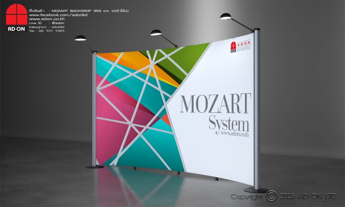 Mozart Backdrop หน้าโค้ง 350 cm - Image 3