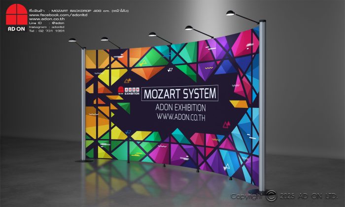 Mozart Backdrop หน้าโค้ง 400 cm - Image 3