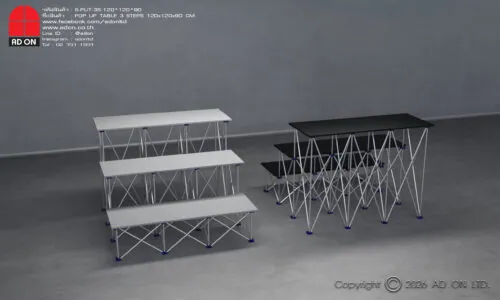 Pop Up Table 3 Steps (120x120x90)