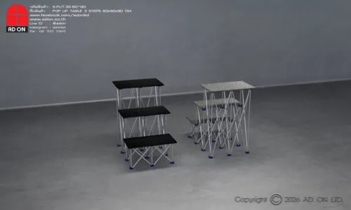 Pop Up Table 3 Steps (60x90x90)