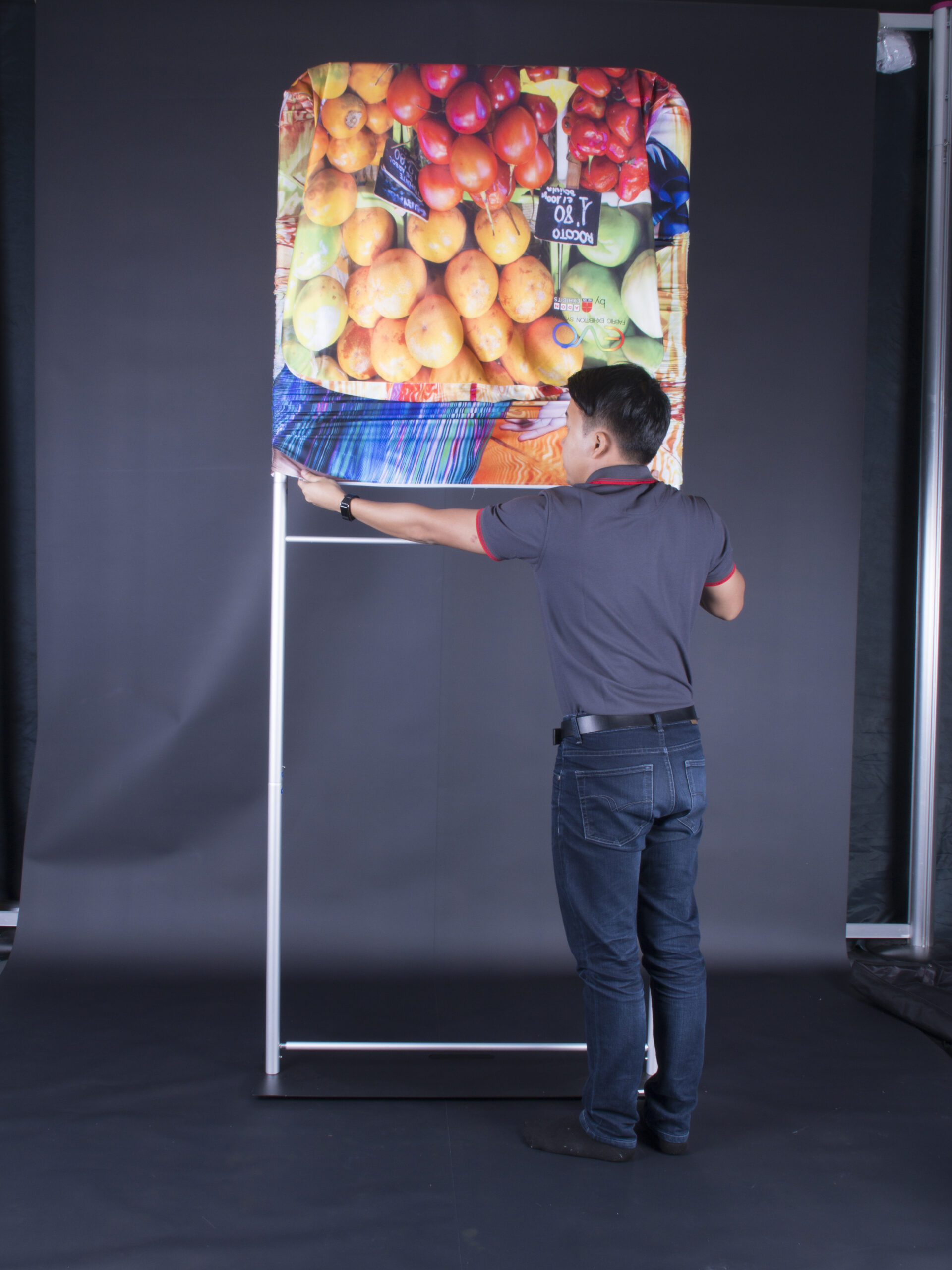 Evo Tube Banner Premium มุมโค้ง ขาแผ่นเรียบ - Image 4