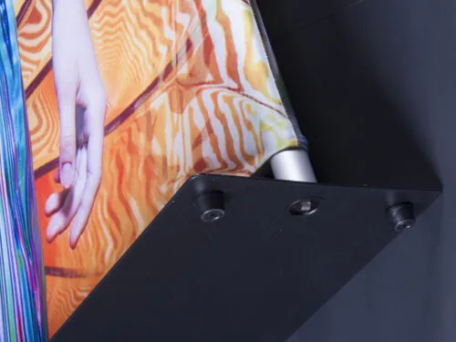 EVO Tube Banner Premium, Curved Corners, Flat Plate Feet