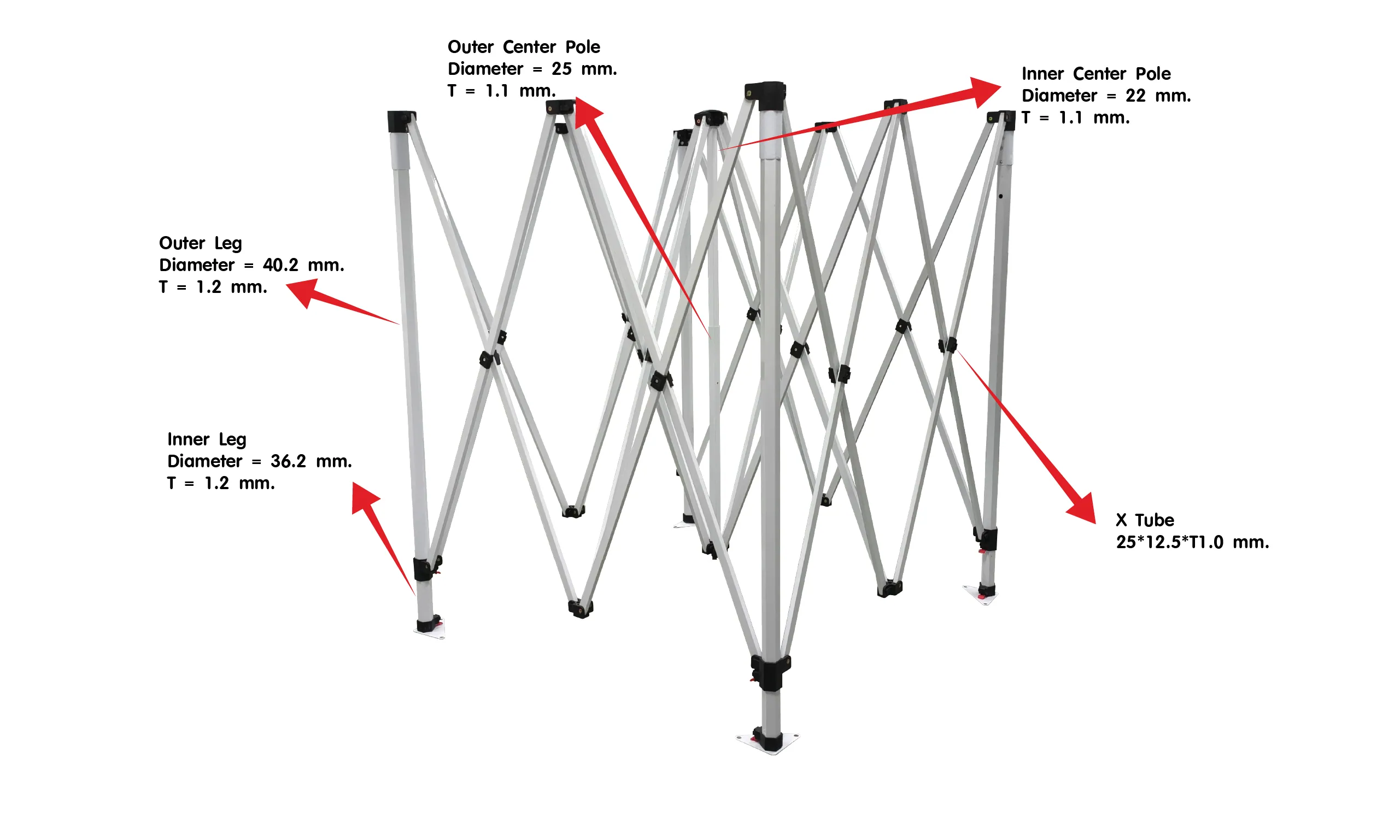 Folding Tent HEX40ST