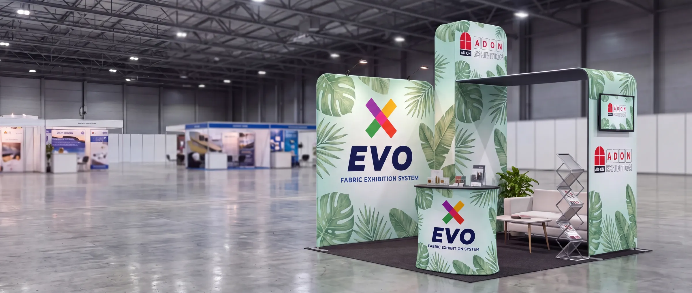 บูธผ้า Evo Tube โครงท่อพับเก็บได้